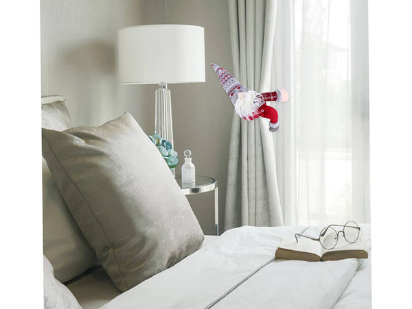 Kalėdų nykštukas nykštukas užuolaidų kabliukas ir kilpa