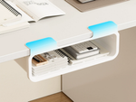 Drawer under desk top shelf container pull-out sliding organiser handle