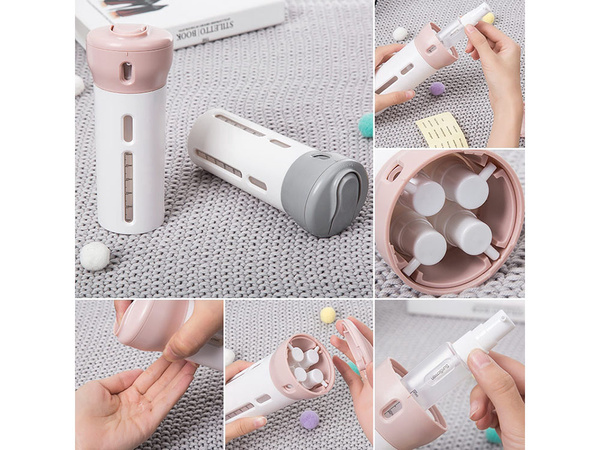 Organizador de viaje para cosméticos dispensador de líquidos