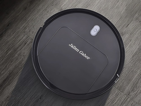 Automatischer kabelloser elektrischer staubsauger roboter schwarz