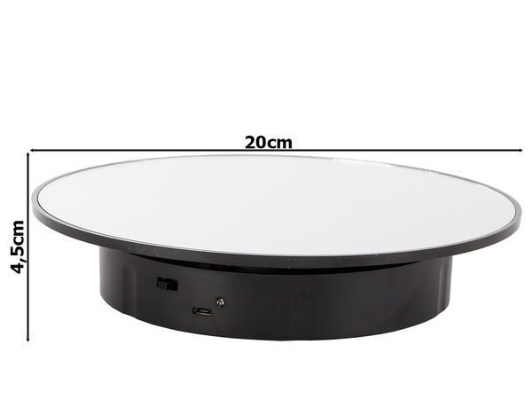 Soporte para fotos con espejo giratorio de 360 grados