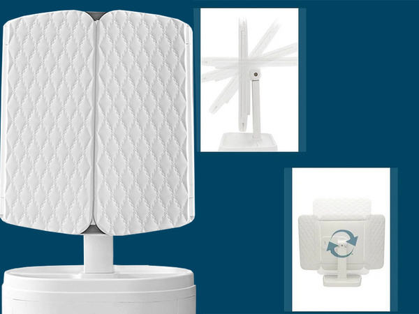 Oglindă de machiaj a condus cosmetice iluminate pliere oglindă de mărire