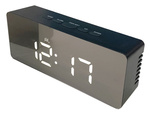 Led budík led časovač led zrcadlo budík datum 4v1