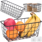 Hängekorb metall organizer hängendes küchenregal schwarz
