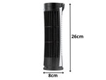 Mini ventilador de sobremesa de columna con luz led 2 velocidades usb funcionamiento silencioso
