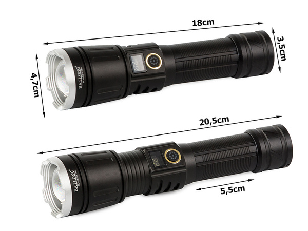 Military bailong led tactical torch xhp160 zoom