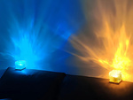 Rgb kristalų šviesa su usb nuotolinio valdymo pulteliu atmosferos dekoratyvinis naktinis kubas