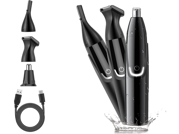 Recortador de orejas nariz depiladora afeitadora barba peinado cejas 3en1 aku