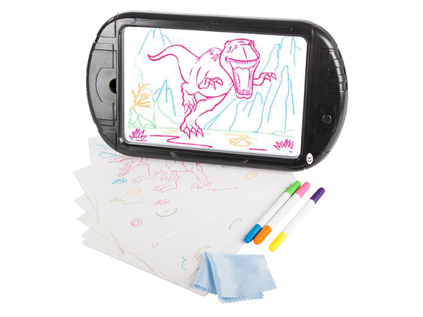 Tabletă grafică led neon desen stilou fântână