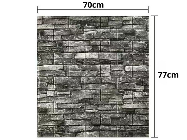 Panneaux muraux 3d brique gris papier peint autocollant mousse décorative