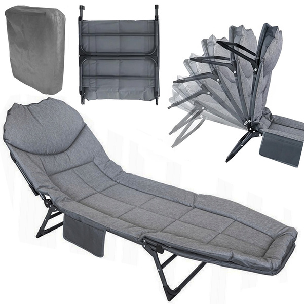 Folding travel bed recliner mattress lightweight portable field bed