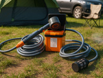 Tragbare elektrische reisedusche usb-pumpe camping auto