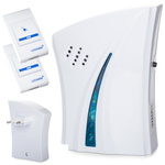 Traadita kellahelinad 2 kaugjuhtimispulti 1 gong 230v