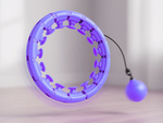 Weighted hula hoop for weight loss exercises adjustable massaging hoop