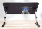 Skládací stůl na notebook chladicí podložka ventilátor