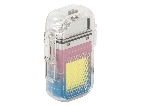 Electric arc plasma lighter with led light cob usb waterproof