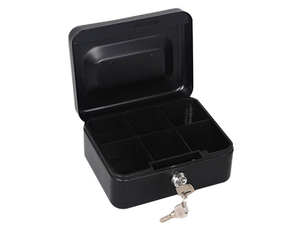 Metal money box documents