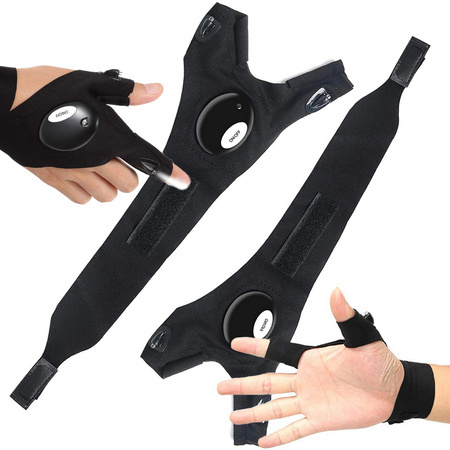 Led light gloves set right and left - workshop set