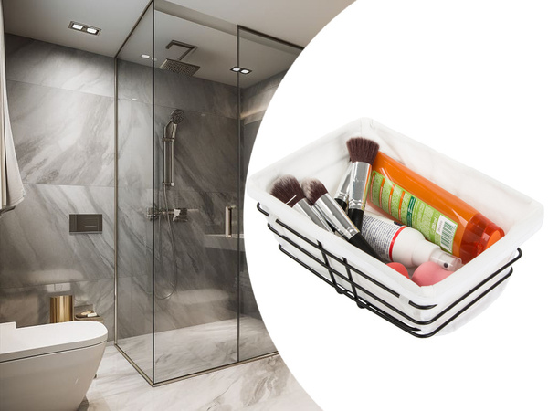 Coș de sârmă de metal loft pentru bucătărie pentru pâine de fructe cu căptușeală