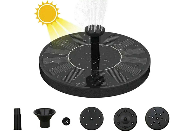 Solar garden fountain pump floating pond