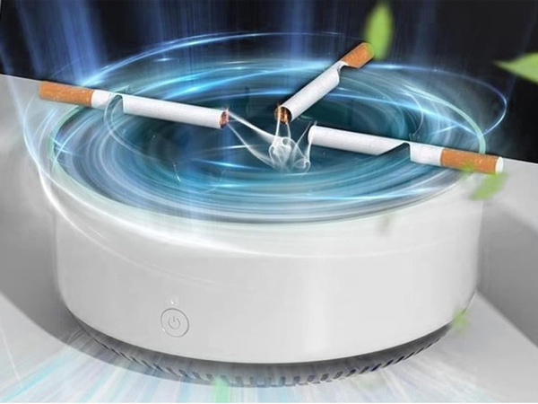 Intelligent self-extinguishing car ashtray