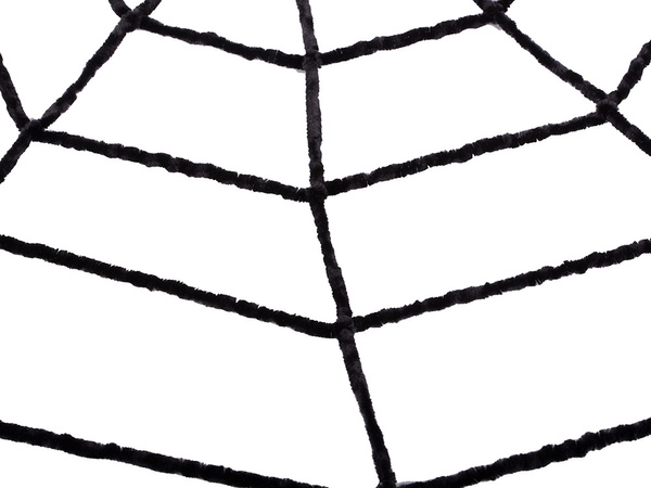 Tela de araña artificial grande negro halloween decoración