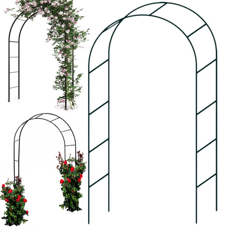 Garden pergola flower support for climbing plants arch for roses ivy metal