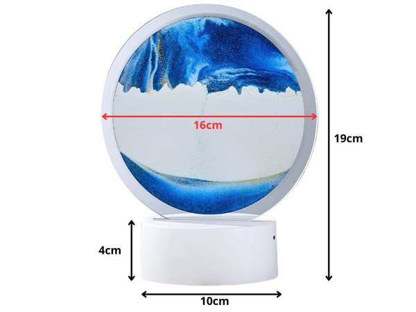 Sand lampe 3d beweglichen dynamischen sand dekorative tisch usb led rgb