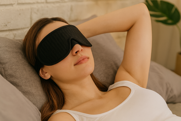 Spánková maska na oči zatemňující maska měkká lepší spánek relaxace