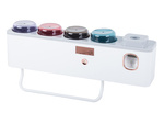 Toothbrush organiser cups toothpaste dispenser uv