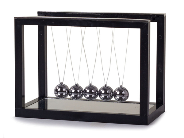 Pendule boules newton bureau grand miroir