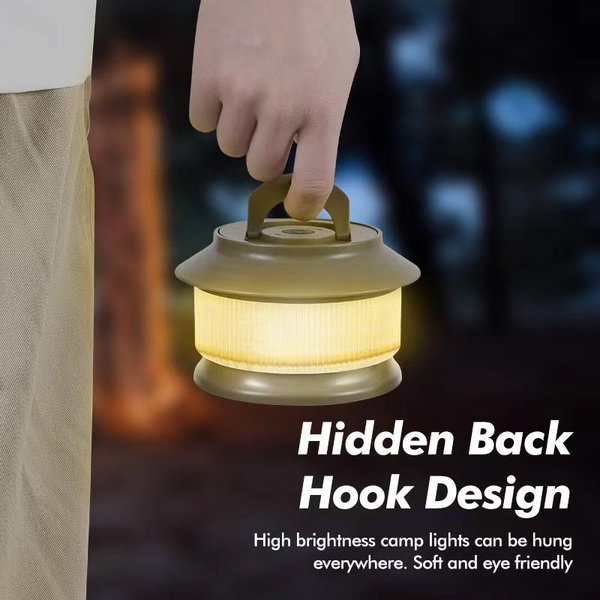 Lampe de camping guirlande led rechargeable en rouleau 20m chaud