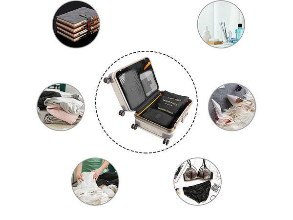 Organizátory na cestovanie pre vrecia na bielizeň x6