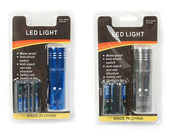 Mini-taschenlampe 9 led taschenlampen 15-9 led schlüsselanhänger
