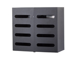 Wall-mounted cutlery organiser drainer