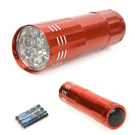 Mini linterna 9 led linternas 15-9 led llavero