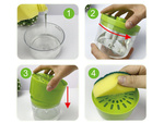 Dishwashing liquid dispenser sponge dispenser