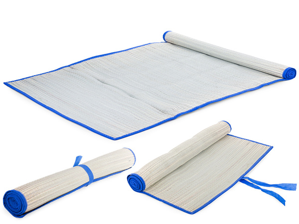 Plain plain mata pătură de paie lounger roll-up 60x170