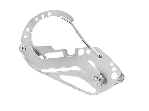 Brelok do kluczy karabińczyk survival multitool