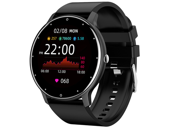 Smartwatch femei ceas bărbați curea de cauciuc sport bluetooth apeluri