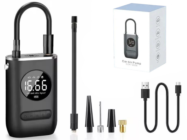 Pompe à batterie pour vélo voiture compresseur électrique 10 bar lcd