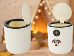 Mini waste basket dog for children's room 2l click small handy