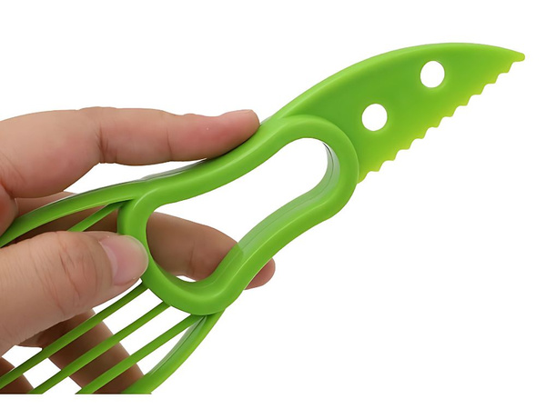 Cuchillo cortador de aguacate pelador de fruta multifuncional en plástico