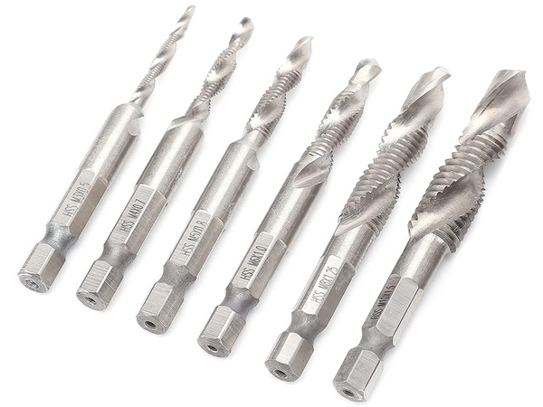 M3-10m kuuskantpuuripuurid hss keermestamise komplekt 6 tk