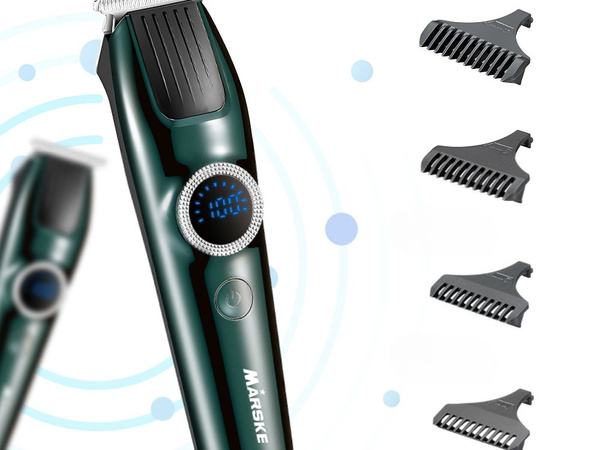 Mașină de tuns păr ras set sfaturi fără fir usb-c