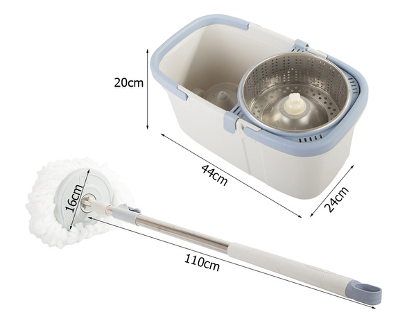 Pöörlev mopp 360 spin turbo ämbrikomplekt mikrokiudlapiga