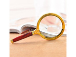 Classic handling lupa 80mm gold glass elegant