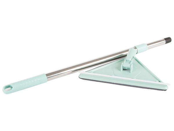 Rotary mop pull-out flat triangular squeegee