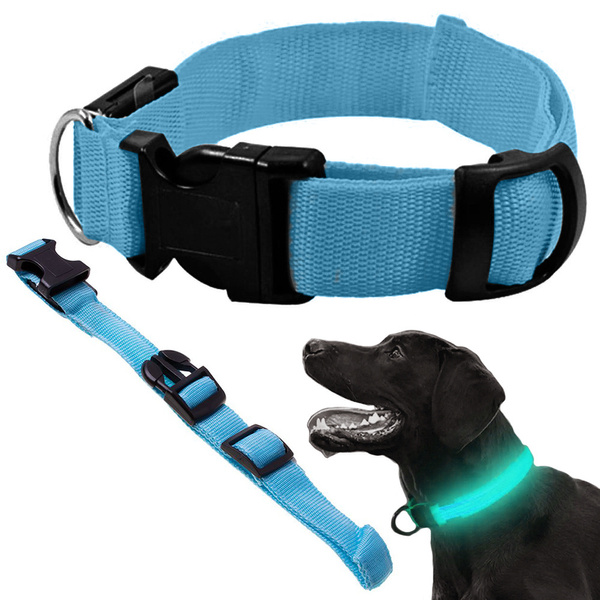 Led lighting darkness collar pentru câini și pisici reglabil 59cm