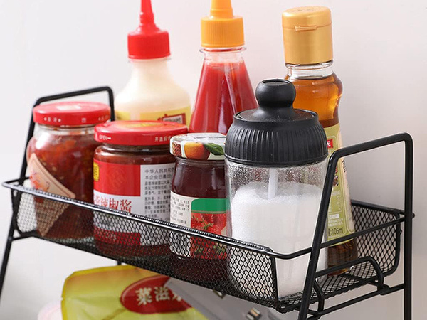 Küchenregal küchenorganisator stehend zweistöckig loft gewürzregal